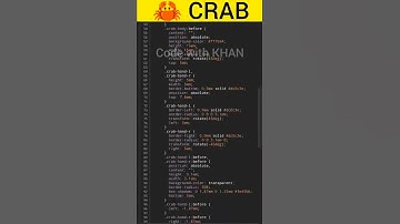 amazing 🦀 CRAB 😍 by using #html  #css