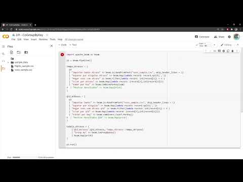 Apache Beam - Python - beam.CoGroupByKey - YouTube