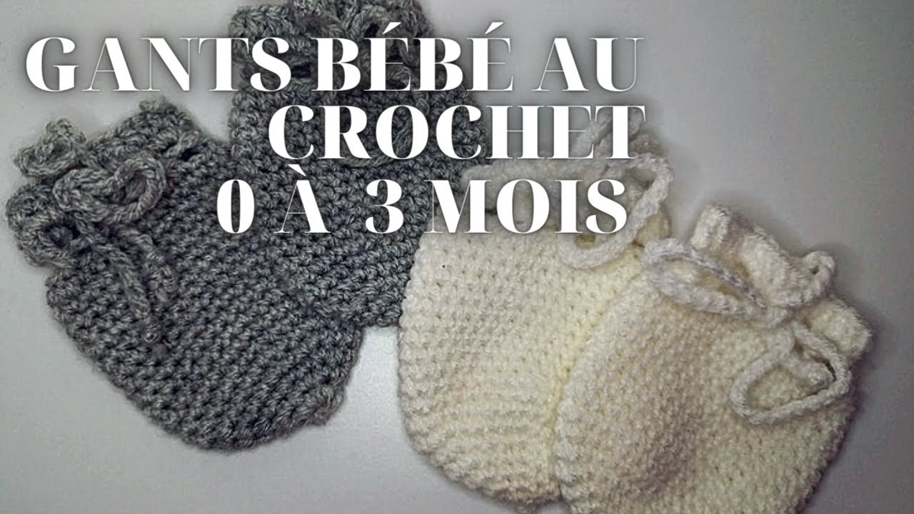 Comment crocheter des gants bébé- tutoriel pas à pas débutants. Moufles  pour bébé au crochet 