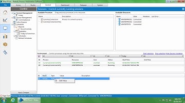 Blue Prism Video Tutorial | 036 | Environment and session variables