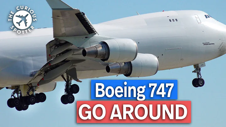 SCREAMING Atlas Boeing 747 go around