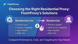 Residential Lite or Residential Proxies? FlashProxy Comparison