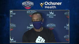 Alvin Gentry on Zion's Status vs Utah Jazz | Ochsner Pelicans Practice