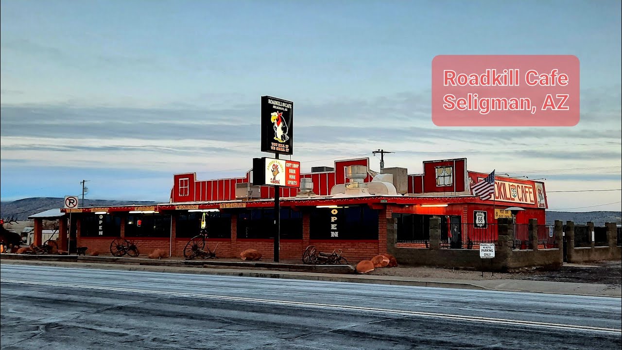 Roadkill CafeSeligman, AZ on Historic Route 66 (Review) YouTube