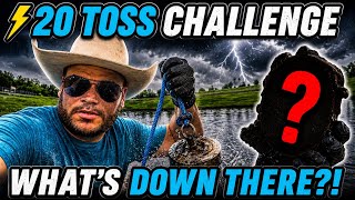 Magnet Fishing a Stormwater Retention Pond! 🧲 20 Toss Challenge Gone Wrong?!