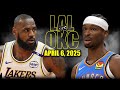 Los Angeles Lakers vs Oklahoma City Thunder | Full Game Highlights – April 6 NBA Regular Season 🏀