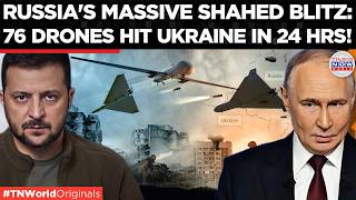 KYIV UNDER FIRE: Russia Unleashes 76 Jet-Powered Shahed Drones Over Ukraine, Kyiv Gets 9 Air Alerts!