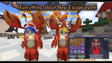 how to play new escape event on skyblock blockman go || exploring full new event