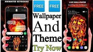 Fire Lion Wallpaper And Keyboard Theme Free   How To Apply Fire Lion Wallpaper In Mobile screenshot 2