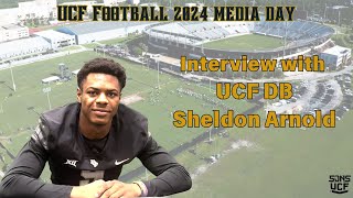 UCF Football Media Day 2024 - Interview with DB Sheldon Arnold