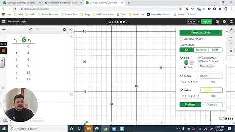 Graphing Physics Data Using Desmos