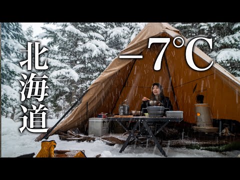 【豪雪キャンプ】-7℃で指が凍傷？