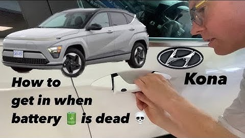 How to access a 2025 Hyundai Kona with a dead battery and replace the key fob battery