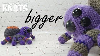 7 steps to make amigurumi designs BIGGER (without bulky yarn!)
