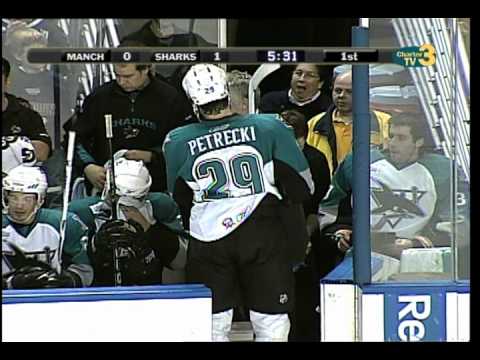 Worcester Sharks head coach Roy Sommer breaks his ...