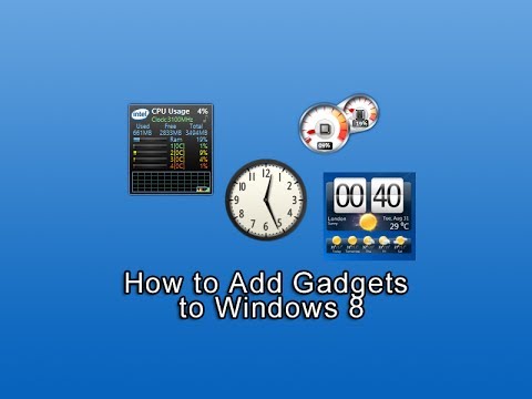 How to Add Gadgets to Windows 8