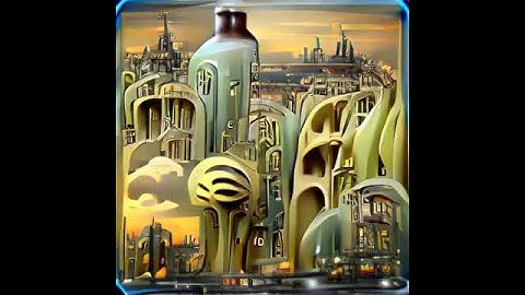 CLIP+VQGAN (Text-to-Image): Matte painting of an art nouveau future city skyline