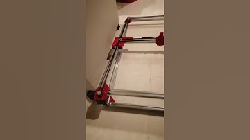 In Progress CoreXY 800mm x 500mm 3d printer. Print head tools changer, and infinite Z belt part 2