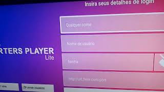 Mudar de usuário e senha ou alterar url no smarters player