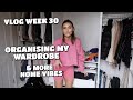 VLOG | ORGANISING MY WARDROBE, SLA WAREHOUSE TRIP & MORE HOME VIBES