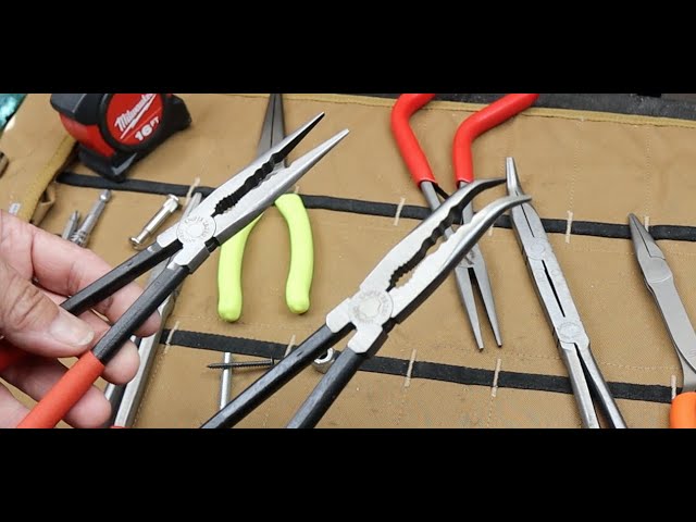 Proto Long Reach Bent Needle Nose Pliers