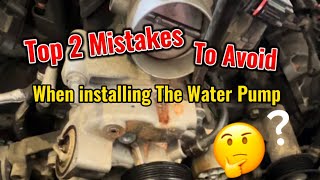 Top 2 Mistakes to Avoid When Installing the Water Pump 2011-2018 Dodge Charger 3.6L