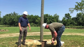 Set Poles in 15 minutes with Polecrete Stabilizer