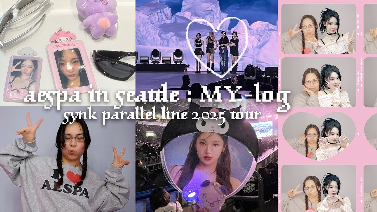 i went to aespa's first 2025 tour stop!!! synk: parallel line in seattle [my-log/마이로그]