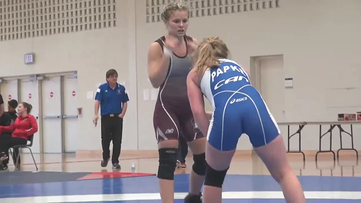 wrestling Monica Wood brown vs Jade Papke blue by ...