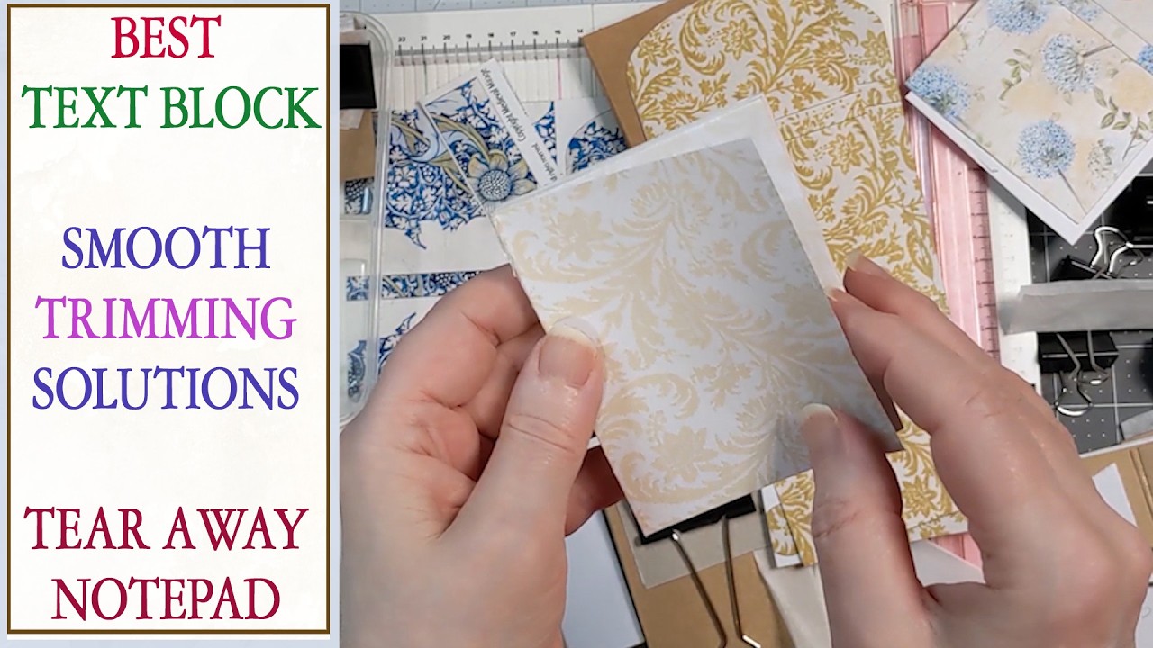 My Best Text Block Smooth Paper Edge Trimming Solutions. How To Make a ...