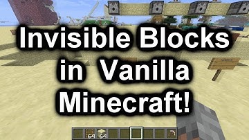 Invisible Block Comparison in Vanilla Minecraft 1.5.1!