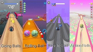Rollance Balls Vs Going Balls & Action Balls - Walkthrough Android,iOS - All Levels Games