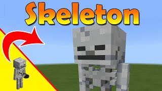 Minecraft Skeleton - Skeleton Statue - Minecraft Mob Build Tutorial - Minecraft Build
