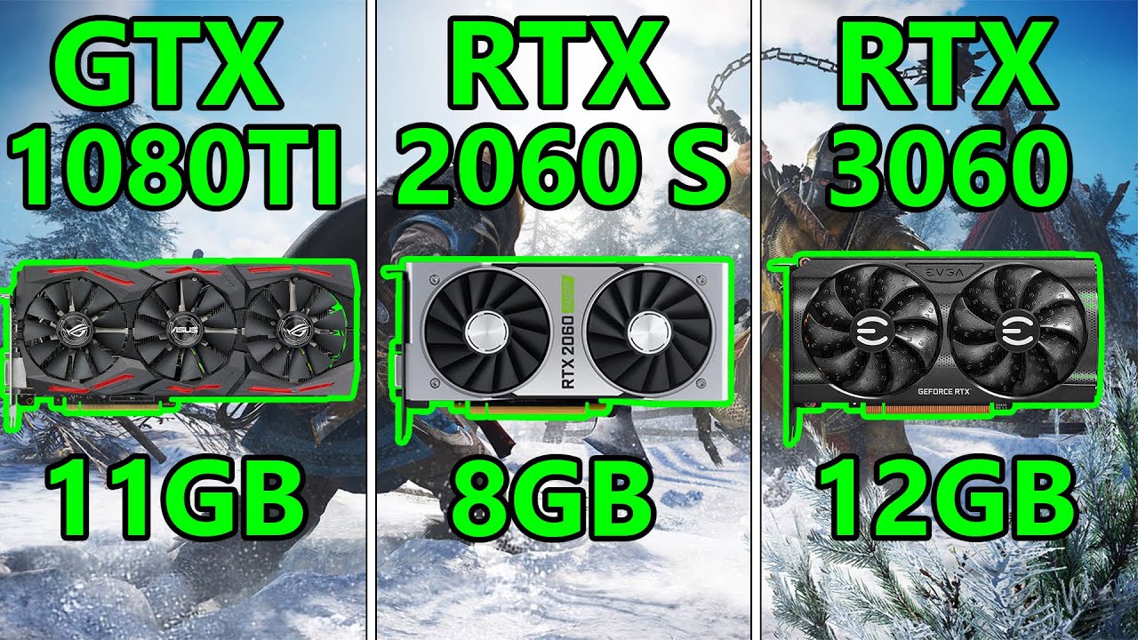 GTX 1080 TI vs RTX 2060 Super vs RTX 3060 | 9 Games tested on 1080P -  YouTube