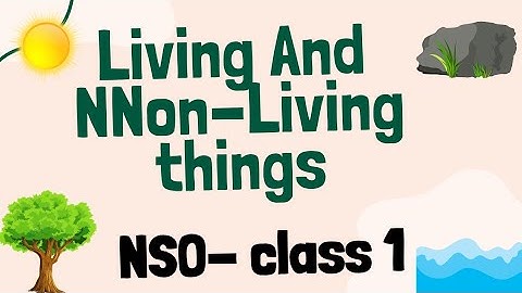 NSO Class-1 ✅️ Living and Non-Living Things  Chapter-1 🤩 SOF National Science Olympiad 💯 MTG books