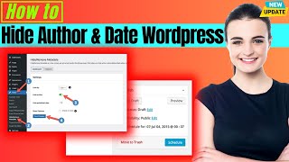 How To Remove Author And Date From WordPress Post 2024 | Wordpress date and author hide