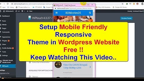 How to Make WordPress Website Mobile Friendly | Full Tutorial | Web Design | Technical Palash