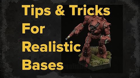 How to Make Scenic Bases | Battletech Basing Terrain Tutorial