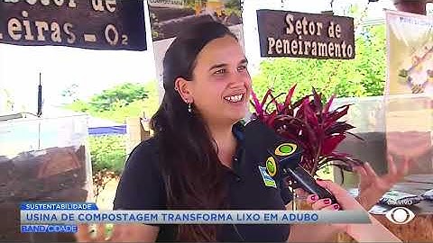 Usina de compostagem transforma lixo em adubo