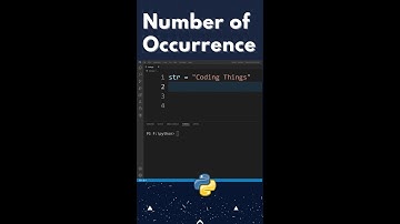 How to Count Number of Occurrences of a Character in a String in Python ? #shorts #shortsfeed