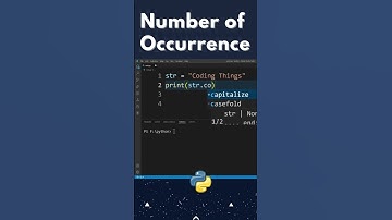 How to Count Number of Occurrences of a Character in a String in Python ? #shorts #shortsfeed