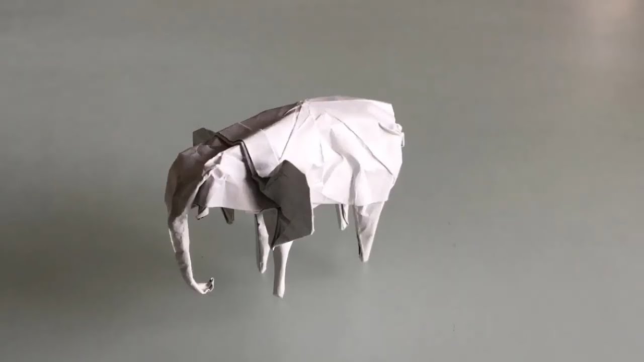 折り紙 ゾウ origami elephant - YouTube