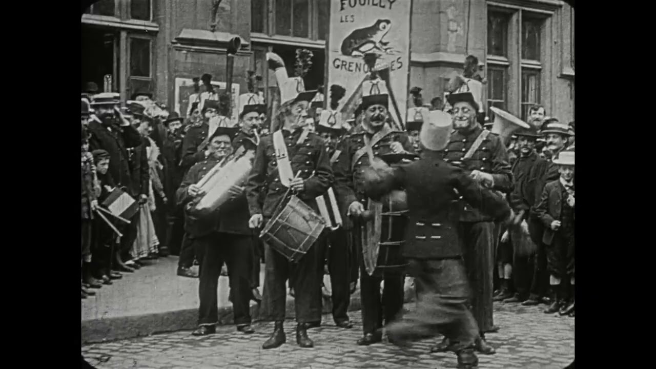 Not' fanfare concourt (1907) Our Band's Going to the Competition [Pathé