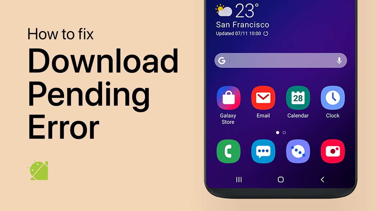 How to fix the Google Play Store download pending error