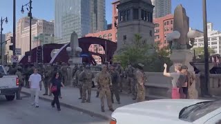 Pritzker talks militarization of U.S. cities with retired generals