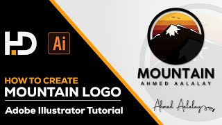 How to Create a Stunning Mountain Logo | Adobe Illustrator Tutorial | Logo Design