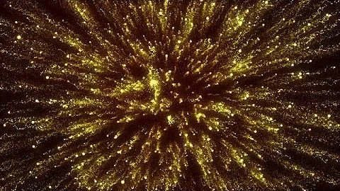 Gold Particles Fireworks Stock Motion Graphics