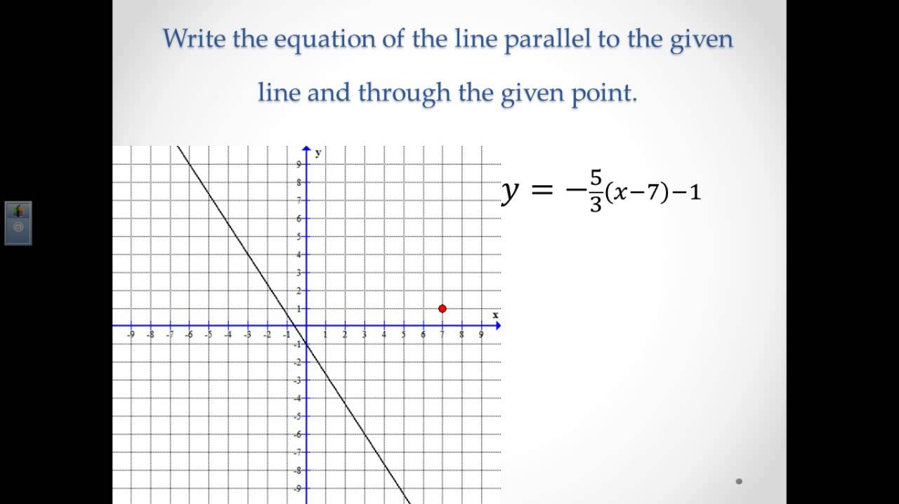 Writing Equations of Parallel and Perpendicular Lines from Graphs ...