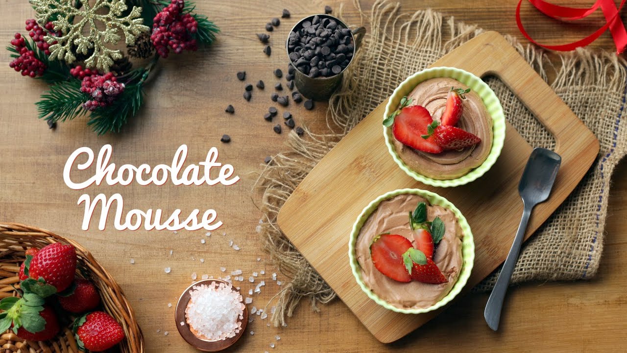 Chocolate Strawberry Mousse | Homemade Chocolate Mousse Recipe | Easy Christmas Dessert Recipes | India Food Network