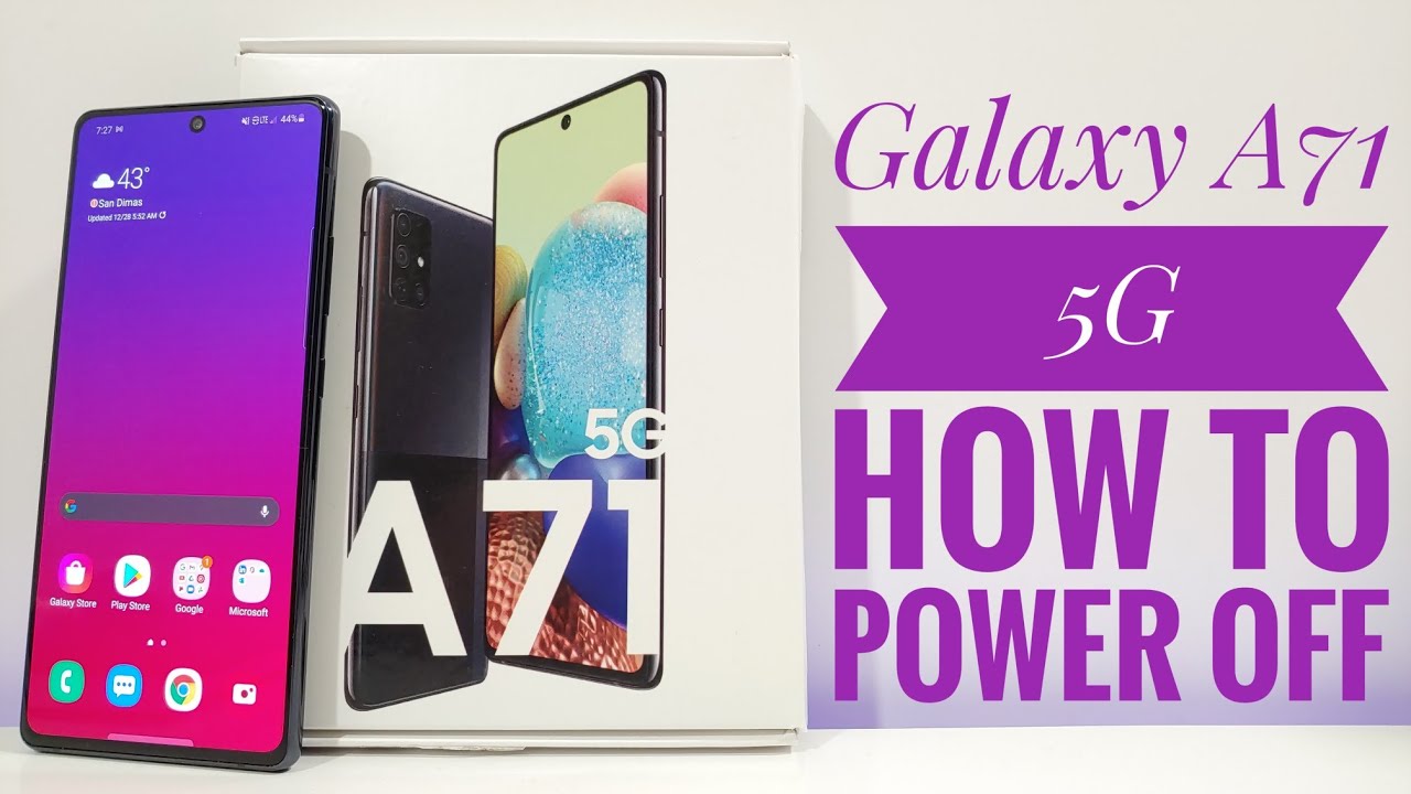 How To Power Off Samsung Galaxy A71 5G